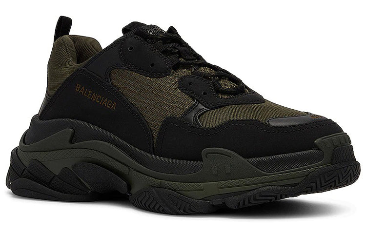 Balenciaga Triple S Sneakers 'Olive Green Black' 536737W2FW24010