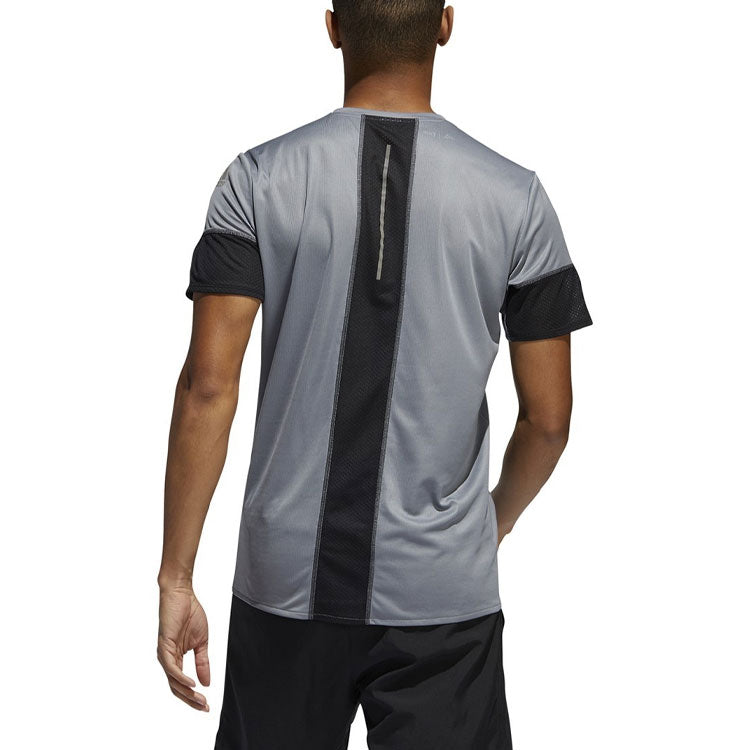adidas Casual Sports Running Round Neck Short Sleeve Gray EI6317