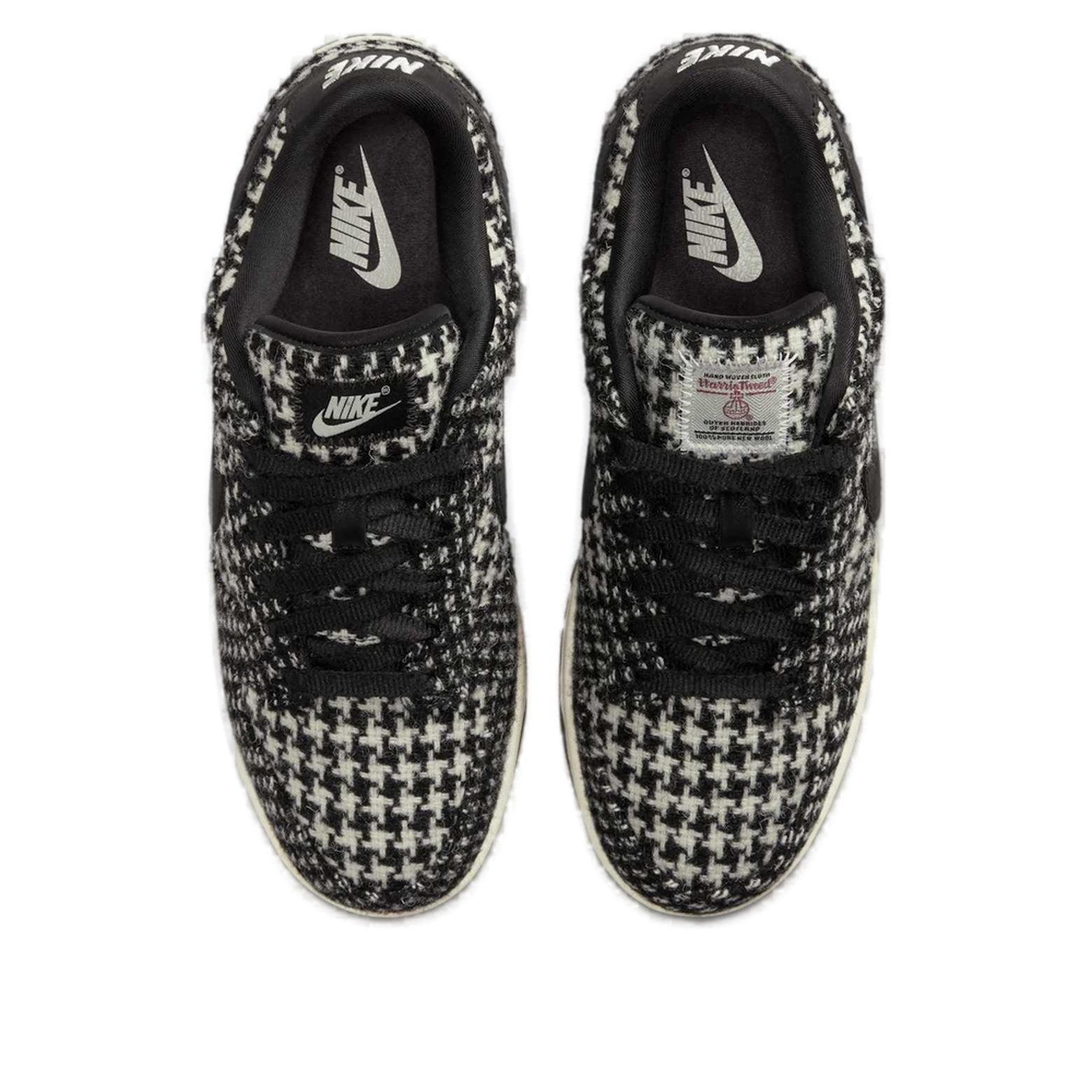 (WMNS) Nike x Harris Tweed Dunk Low 'White Black' HQ5036-901