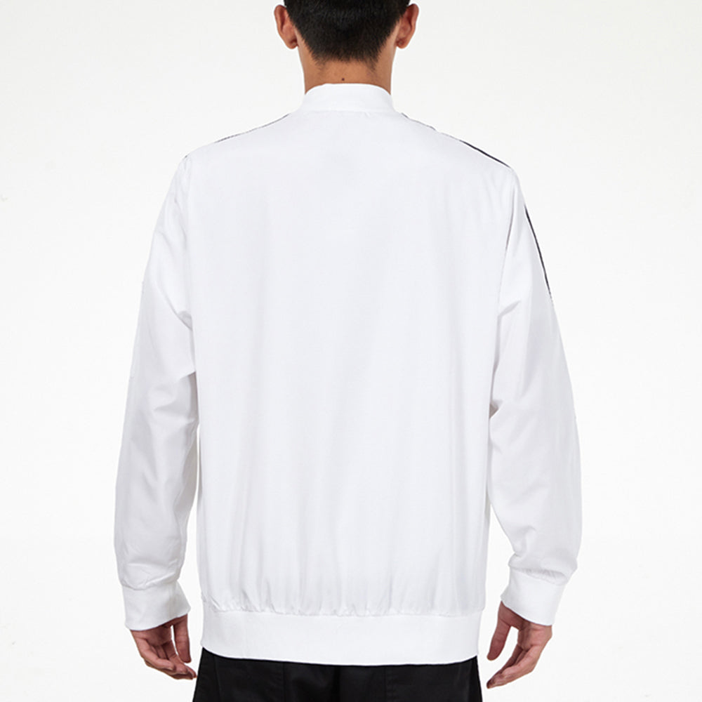 adidas Stripe Sports Woven Logo Jacket White H14635