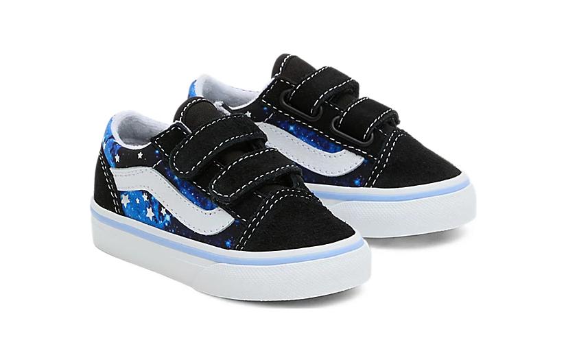 (TD) Vans Old Skool Hook and Loop 'Black Blue' VN000D3YY61
