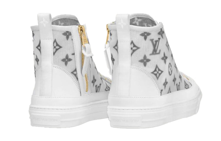 (WMNS) LOUIS VUITTON Stellar Ankle Sneakers 'White Grey' 1A8NKX