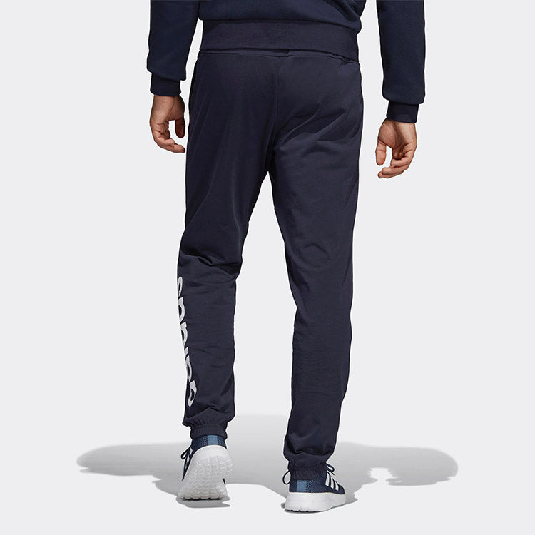 adidas E Lin Pnt Sj Knit Sports Stylish Long Pants Blue DU0398