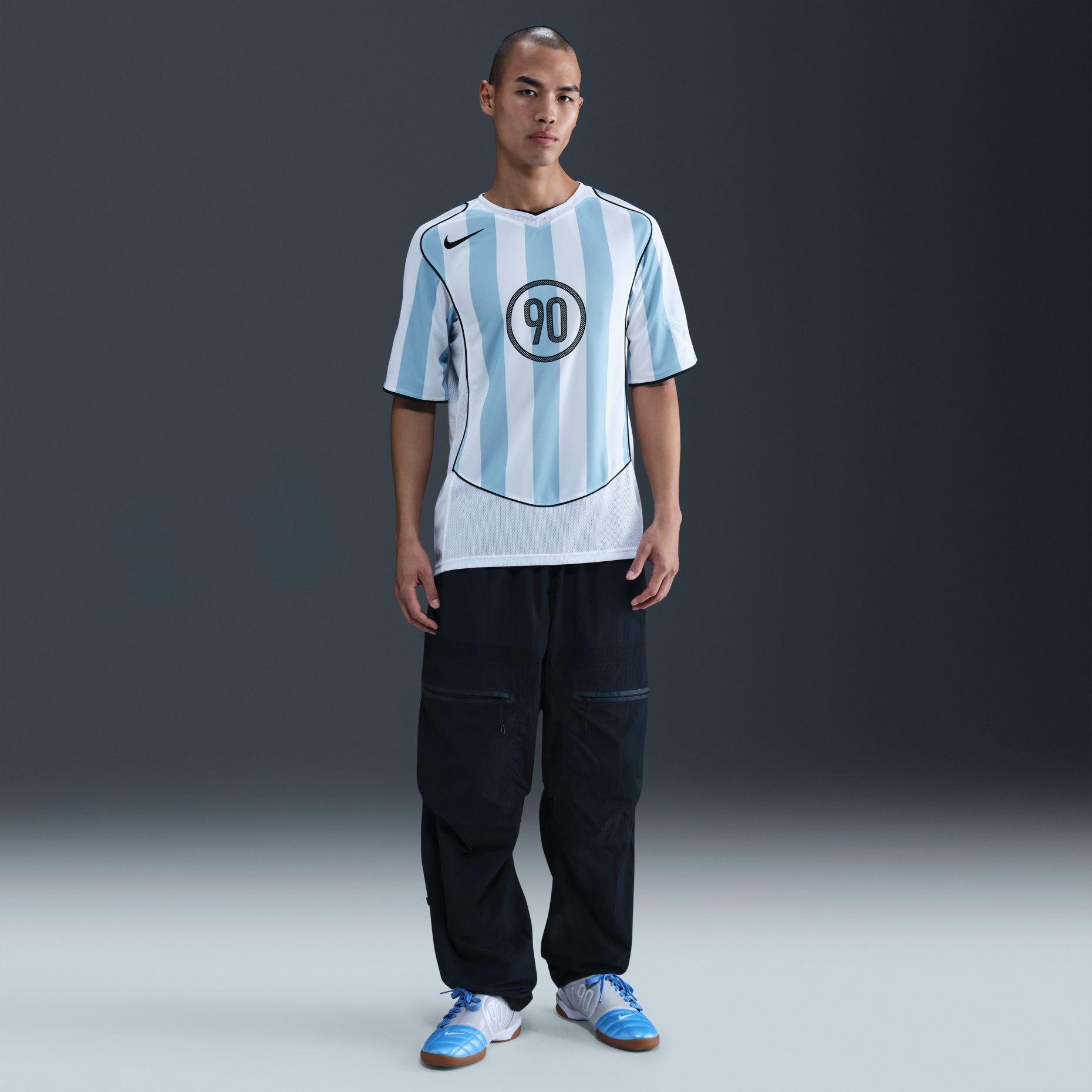 Nike Total 90 Dir-Fit Soccer Jersey 'Psychic Blue White Black' IB4215-422