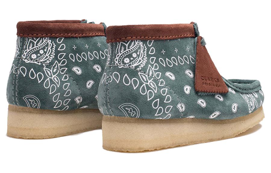 Clarks Wallabee Boots 'Green Paisley' 26168803