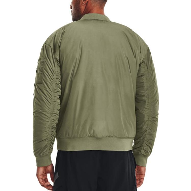 Under Armour Project Rock Insulated Bomber Jacket 'Military Green' 1374425-346