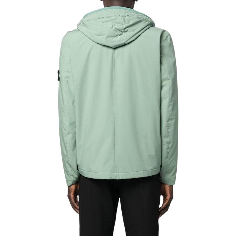 STONE ISLAND Soft-Shell Primaloft Hooded Jacket 'Sage' 771540527-V0055