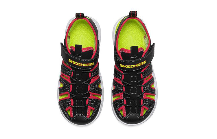 (GS) Skechers C-Flex Sandal 'Black Red Yellow' 400041L-BKRD