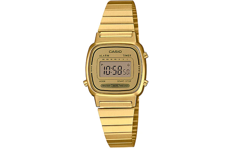 CASIO Waterproof Sports Unisex Gold Digital LA670WGA-9