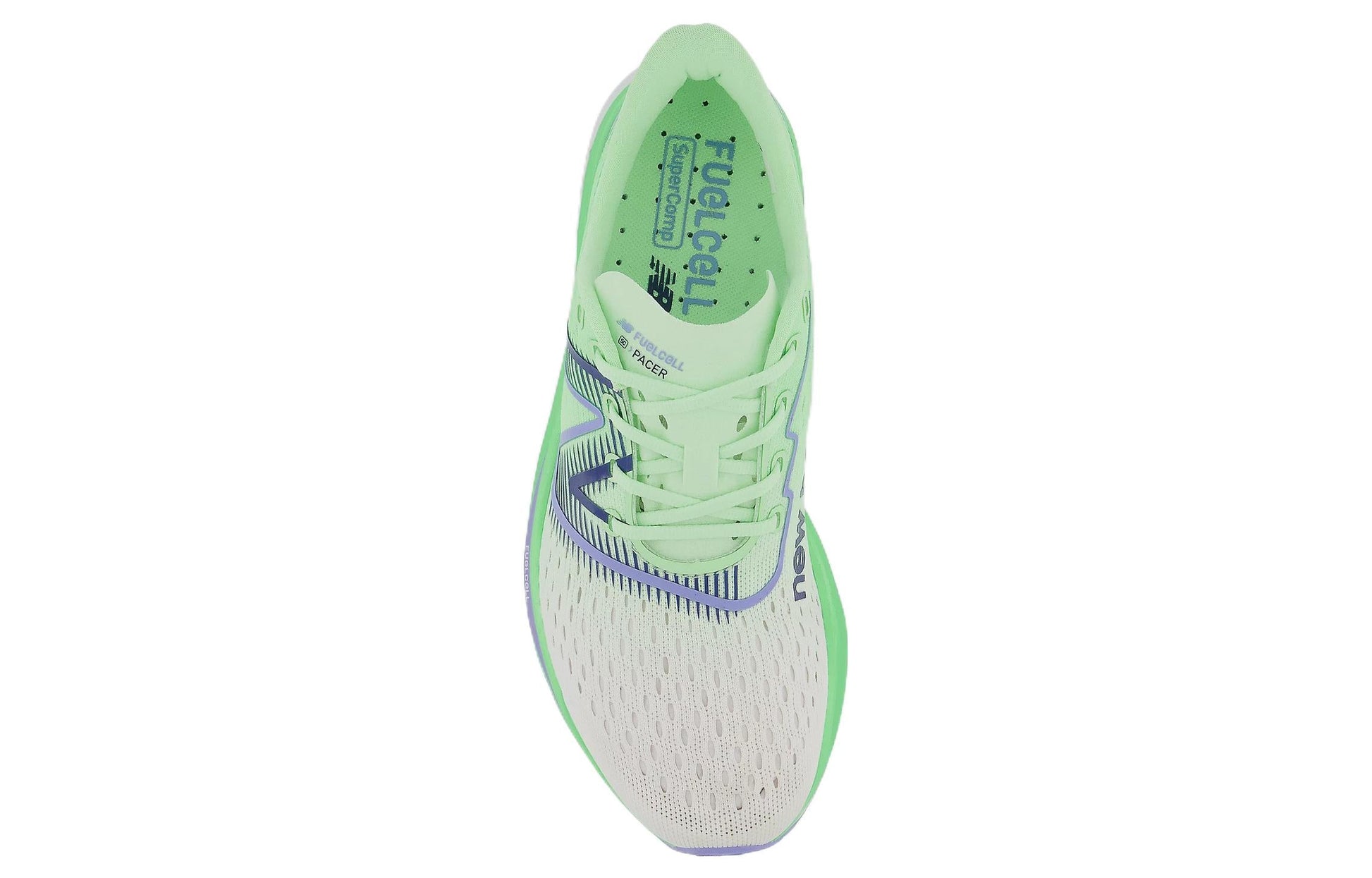 (WMNS) New Balance FuelCell Super Comp Pacer 'Green White Purple' WFCRRLW