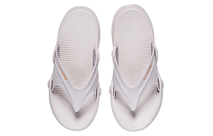 Li-Ning Casual Sports Slippers White Gray AGAS007-2