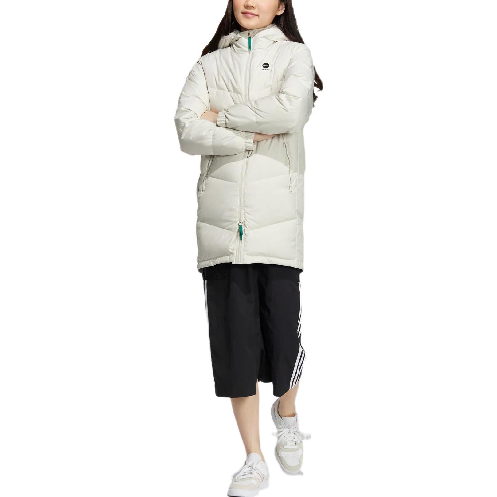 adidas Neo Essentails Down Jackets Asia Sizing 'White' HN4788
