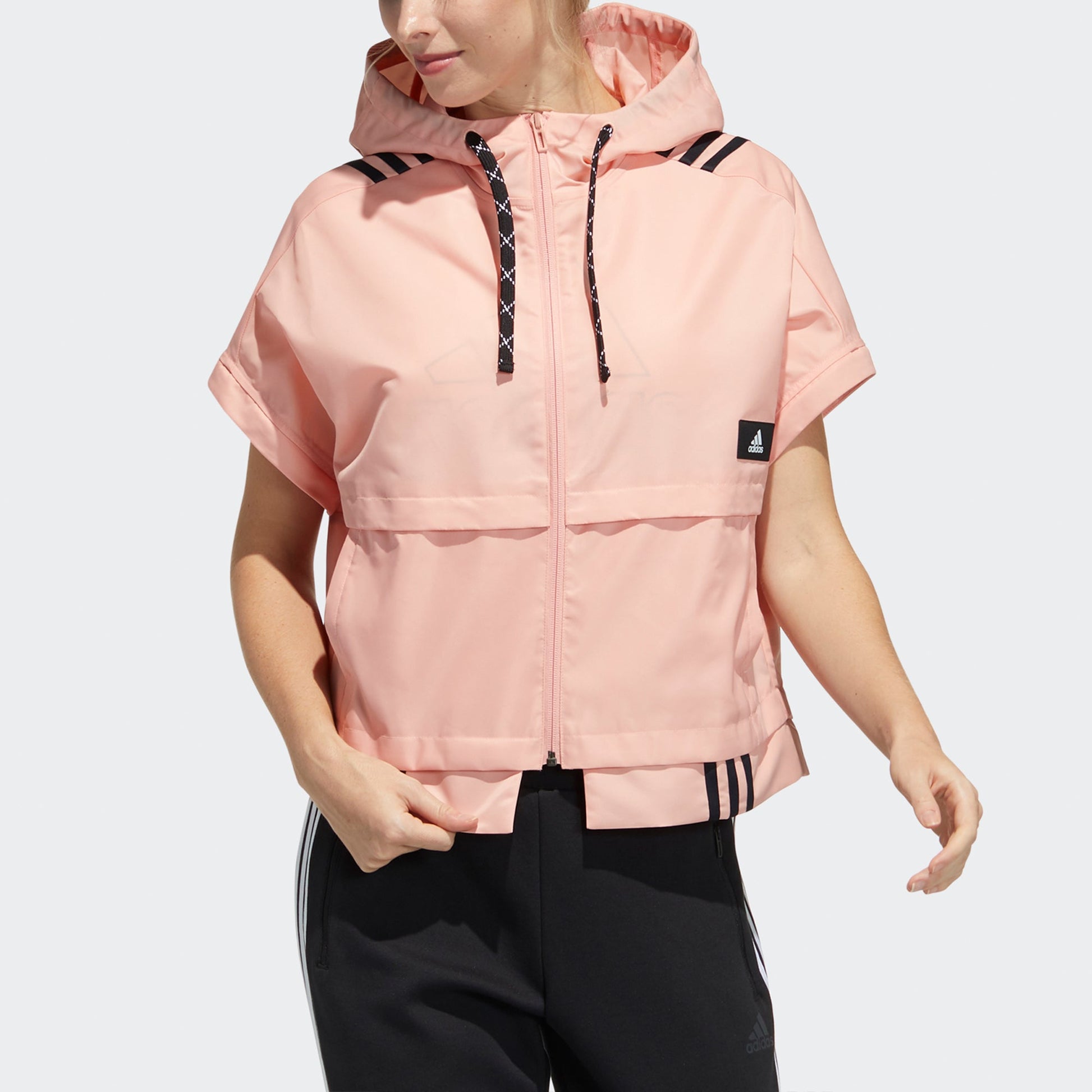 (WMNS) adidas Str Jkt Light Detachable Sleeve Sports Pink Red Jacket GT4405