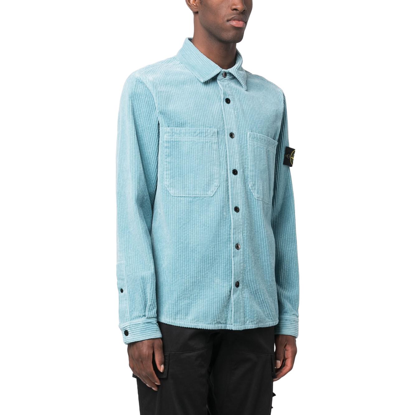 STONE ISLAND Corduroy Overshirt 'Blue' 791511311-V0041