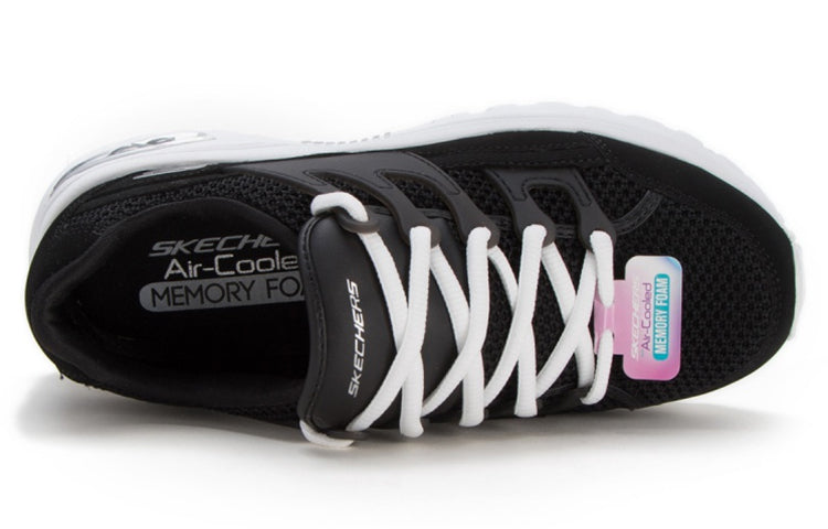 (WMNS) Skechers D'Lites Low Top Sneakers Black 66666253-BLK