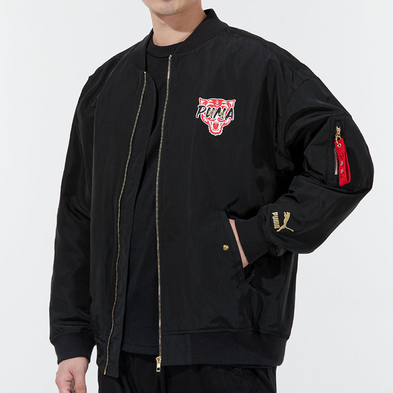 PUMA Athleisure Casual Sports Windproof Jacket Black 534668-01