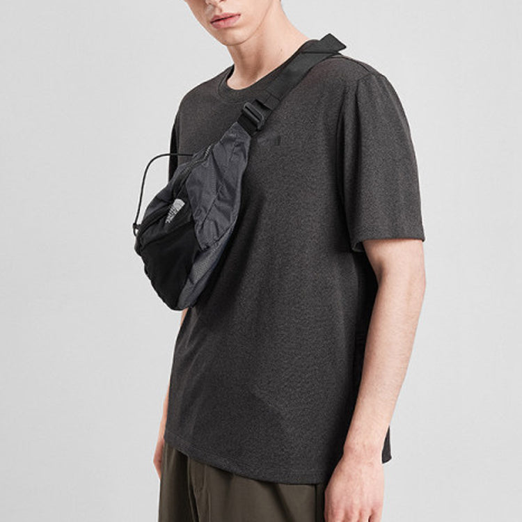 Men's THE NORTH FACE Quick Dry Outdoor hygroscopic Sweat-Wicking Short Sleeve Gray 46KX-DYZ