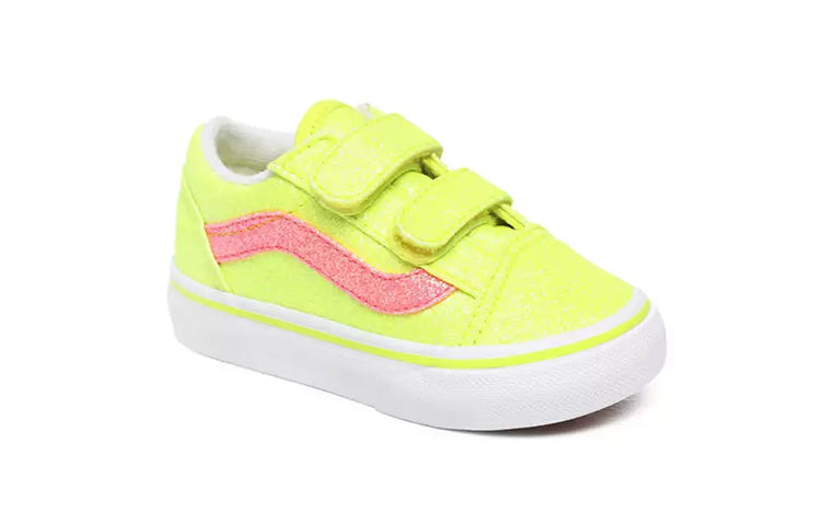 Vans Neon Glitter Old Skool V Yellow VN0A38JNWKD