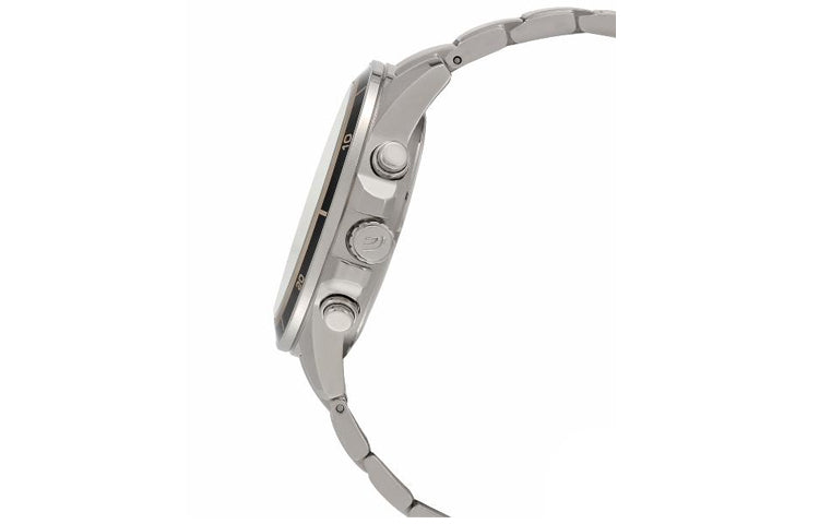 CASIO EDIFICE Serieses Men's Black/Silver Black DialSilver Strap Mens BlackSilver Analog EFR-526D-1AVUDF