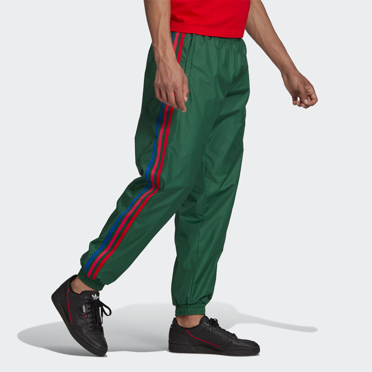 adidas originals Alphabet Logo Loose Bundle Feet Sports Pants Green GE0843