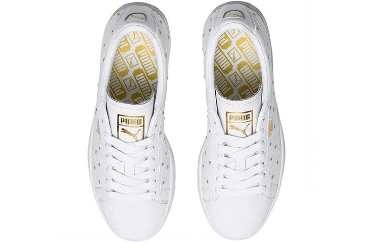 (WMNS) PUMA Basket Studs 'White' 369298-01