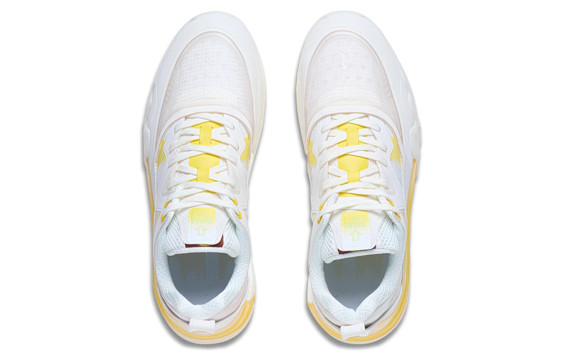 Li-Ning Ellington Skateboarding Shoes 'White Yellow' AEPR009-27