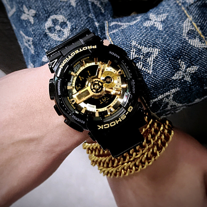 CASIO G-Shock Analog-Digital 'Black Gold' GA-110GBRZ