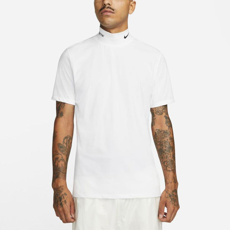 Nike x NOCTA Drake Golf Short Sleeve Mock Neck Top 'White' DJ5577-100