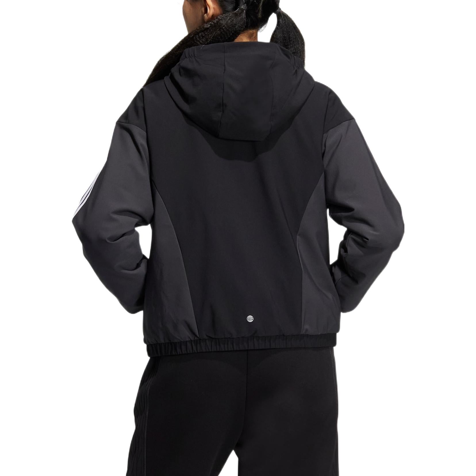 (WMNS) adidas Must Have Woven Jacket 'Black White' HY2874