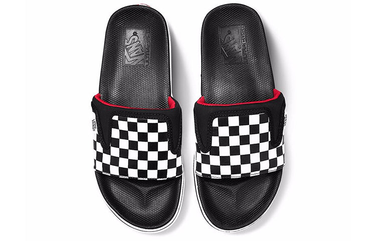 Vans UltraCush Slide-OnSlippers Black/White Chess Board Black And White VN0A3WLE5GU