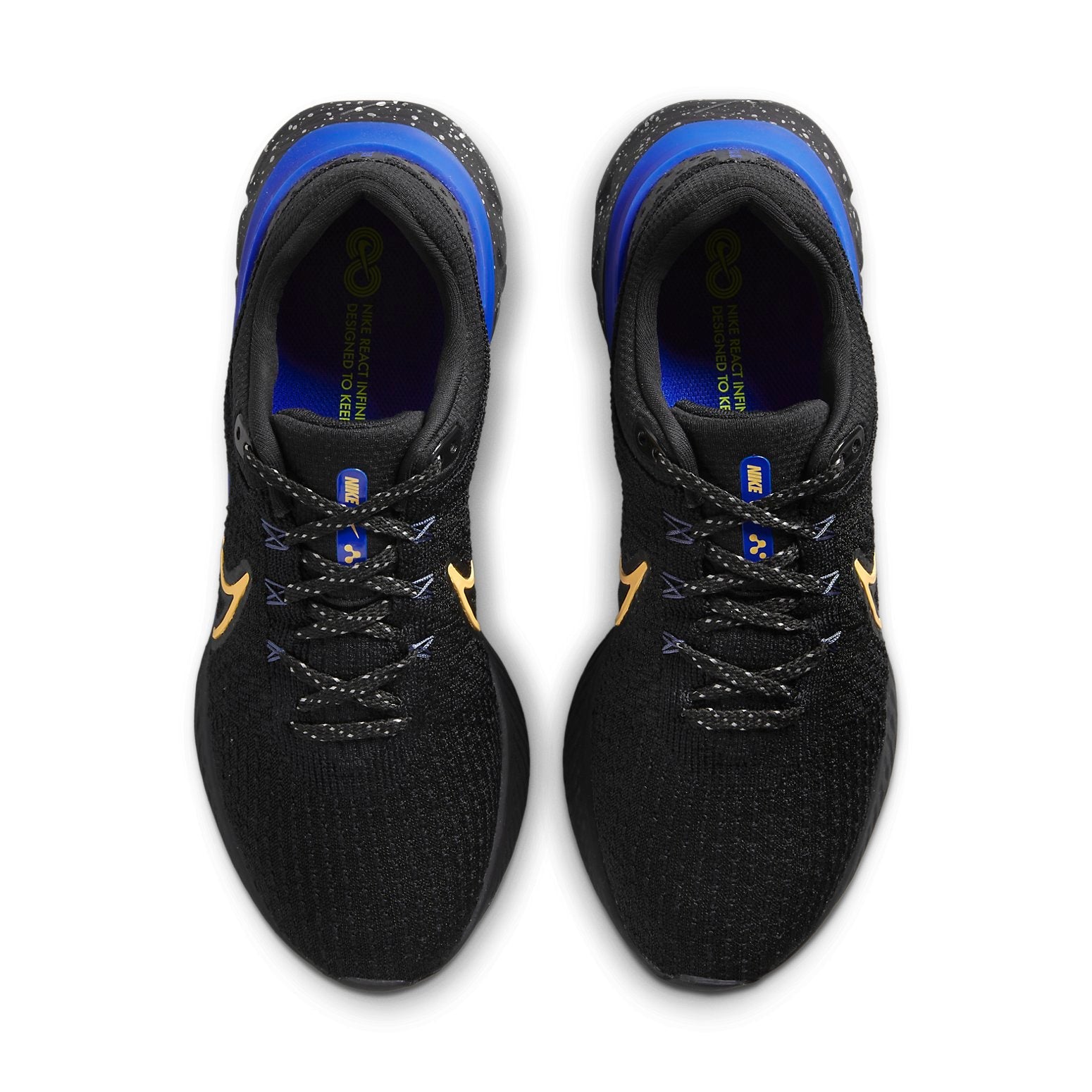 Nike React Infinity Run Flyknit 3 'Black Citron Royal' DZ4845-001