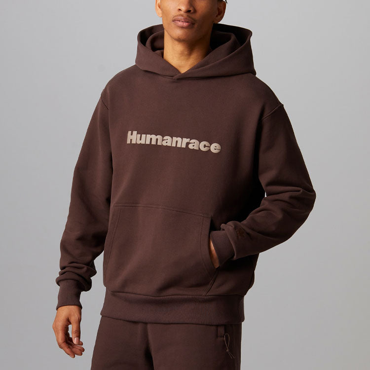 adidas x Pharrell Humanrace Logo Hoodie 'Brown' HI2958