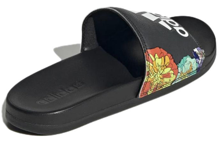 (WMNS) adidas Adilette Comfort Slide 'Black Floral' GW1049