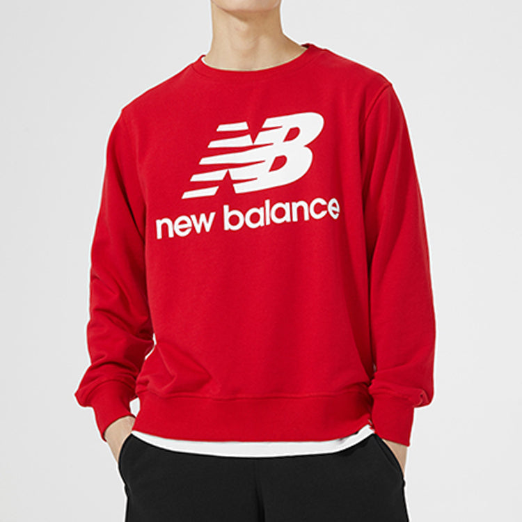 New Balance Logo Pattern Long Sleeves Red AMT91548