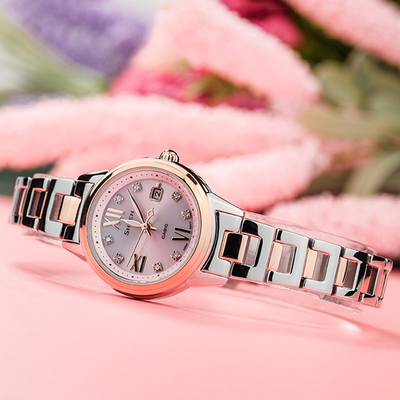 CASIO SHEEN Solar Powered Quartz Waterproof Sapphire Crystal SHE-4522SG-4A-PERSON