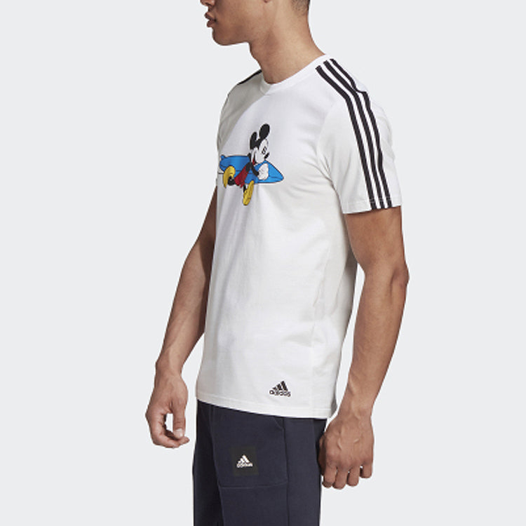 adidas Originals x Disney 3-stripe Tshirt 'Mickey Mouse White' GQ0902