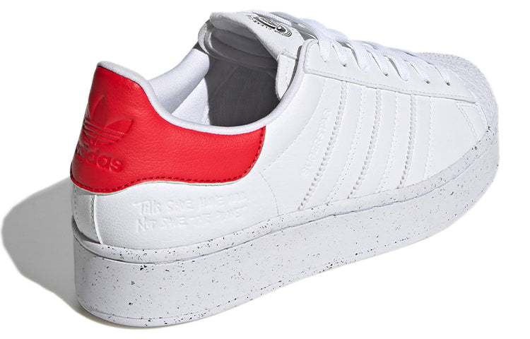 (WMNS) adidas originals Superstar Bold 'White Red' H67929