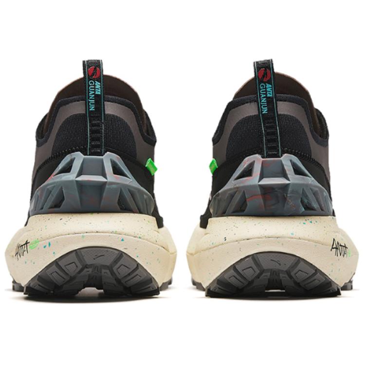 ANTA Champion Collection Running Sneakers 'Black Grey Pink' 112416609A-2