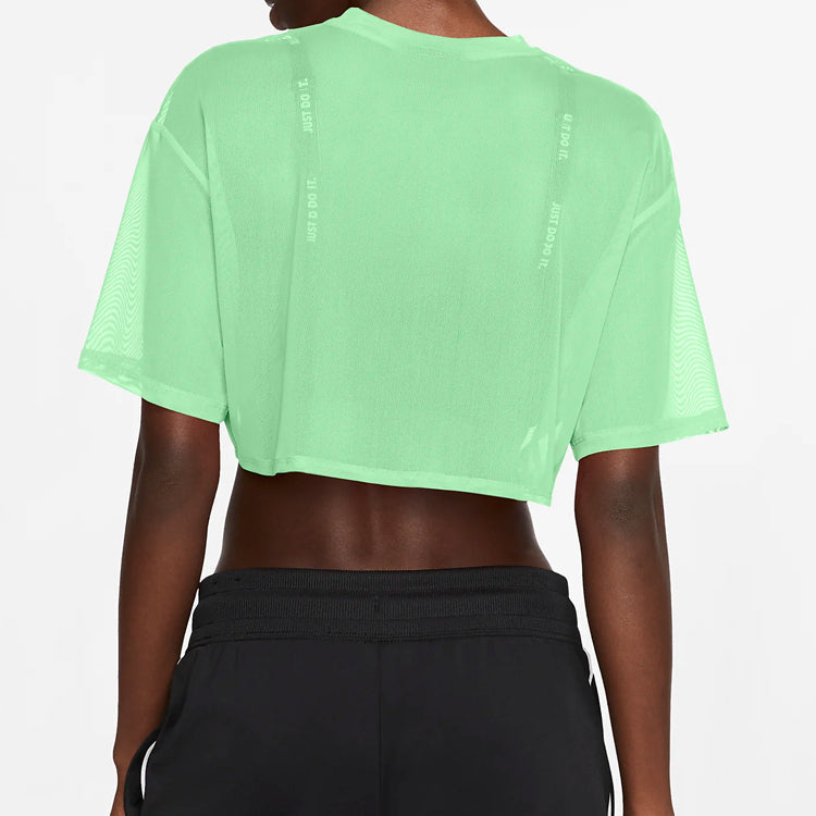(WMNS) Nike Sportswear Sports Round Neck Short Sleeve Yellow CJ2702-318