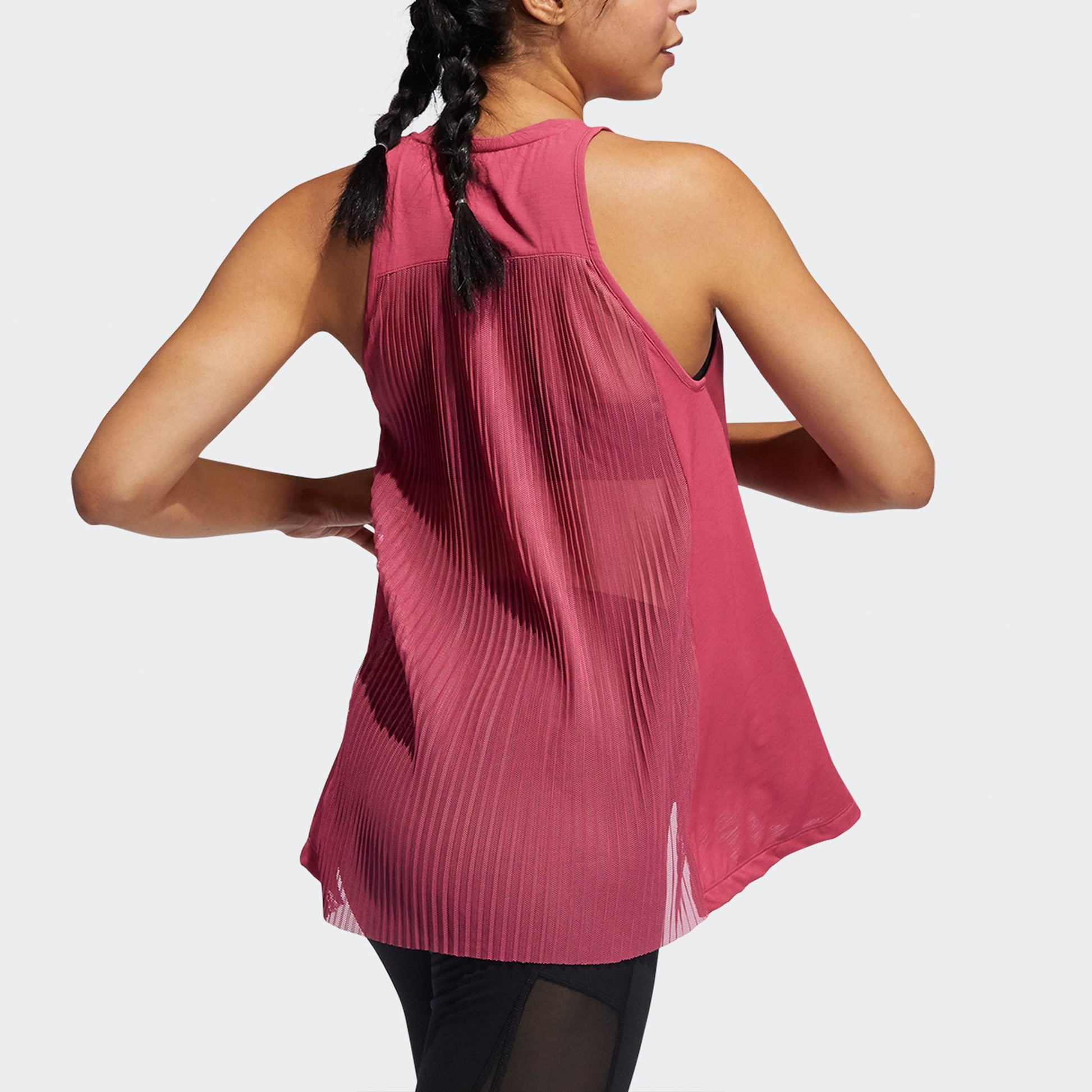(WMNS) adidas Dance Tank Yoga Gym Loose Breathable Round Neck Sports Pink Vest GM2767