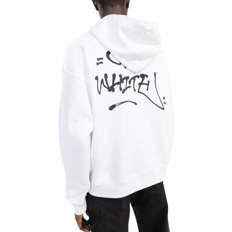 Men's Off-White FW22 Alphabet Logo Printing Drawstring Loose Fit White OMBB085S22FLE0070120