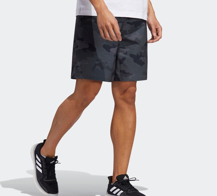 adidas M SHORT CAMO Camouflage Casual Shorts Black FT2806