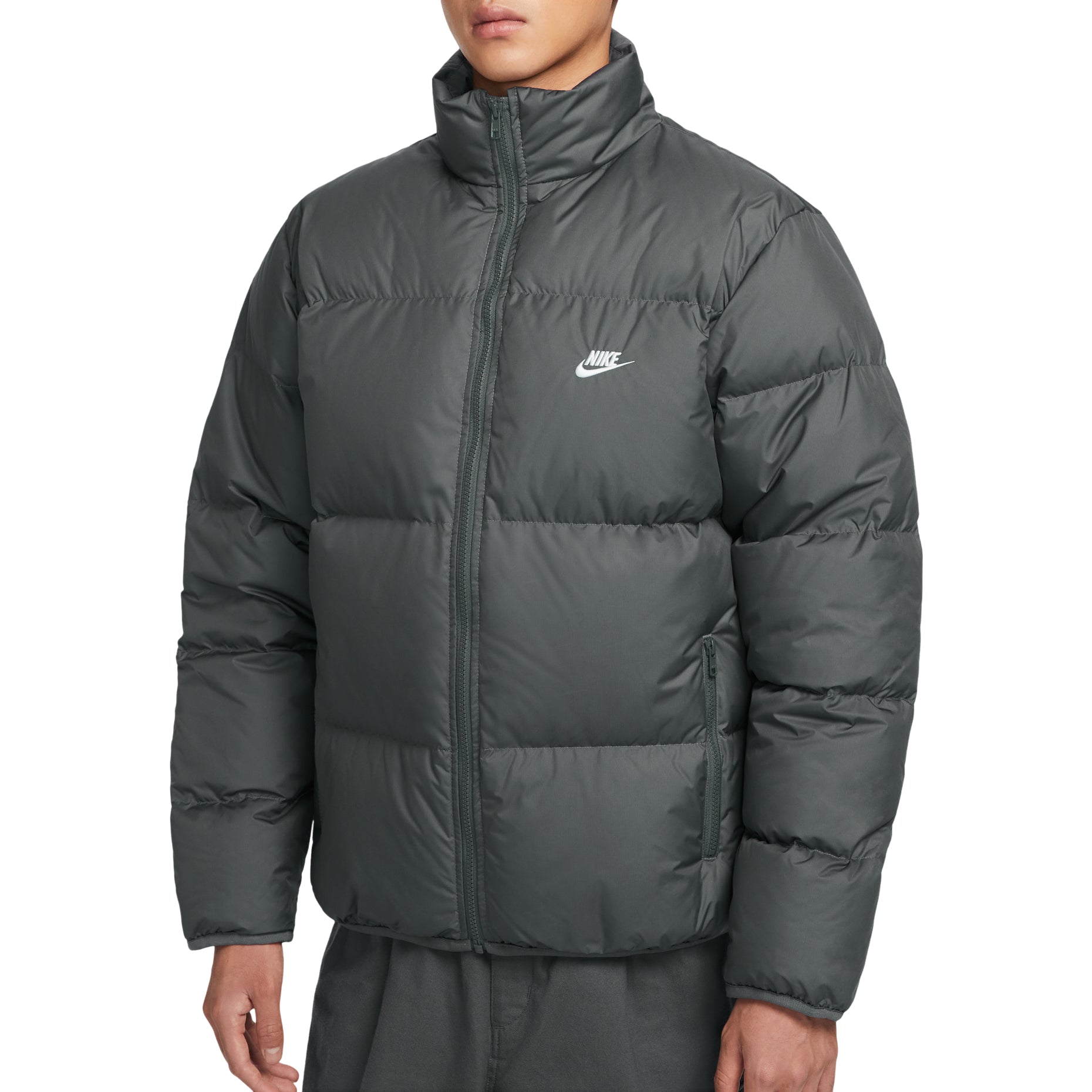 Nike Sportswear Club Therma-FIT Puffer Jacket 'Iron Grey White' IB2976-068