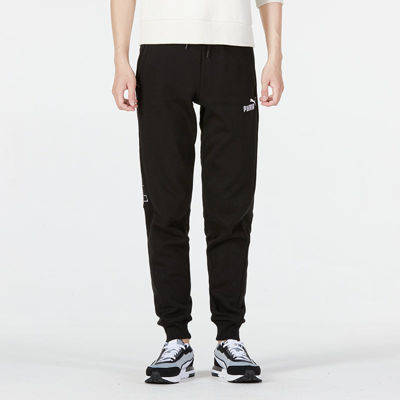 PUMA Power Sweatpants FL Logo 'Black' 672511-01