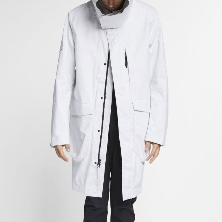 Nike Sports Stay Warm Woven Hooded Jacket Windproof Windbreaker White AR1543-121