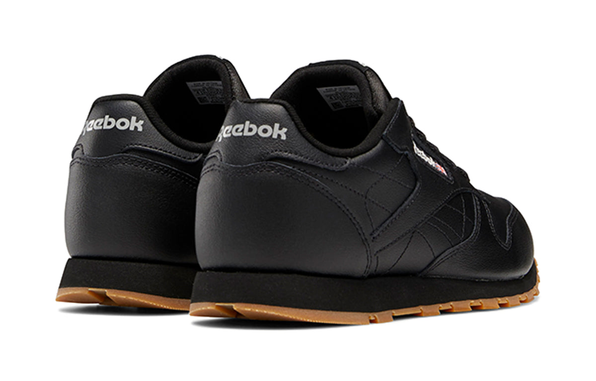 (GS) Reebok Classic Leather J 'Black Gum' V69623