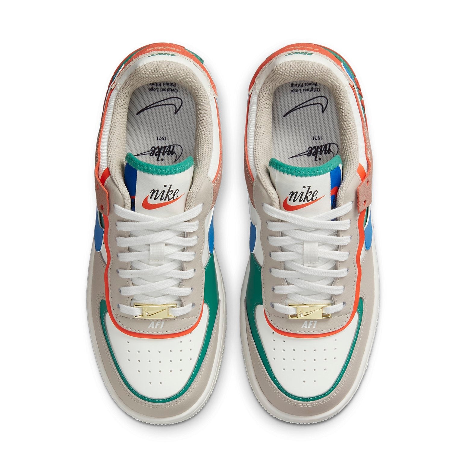 (WMNS) Nike Air Force 1 Shadow 'Sail Signal Blue Green' CI0919-109