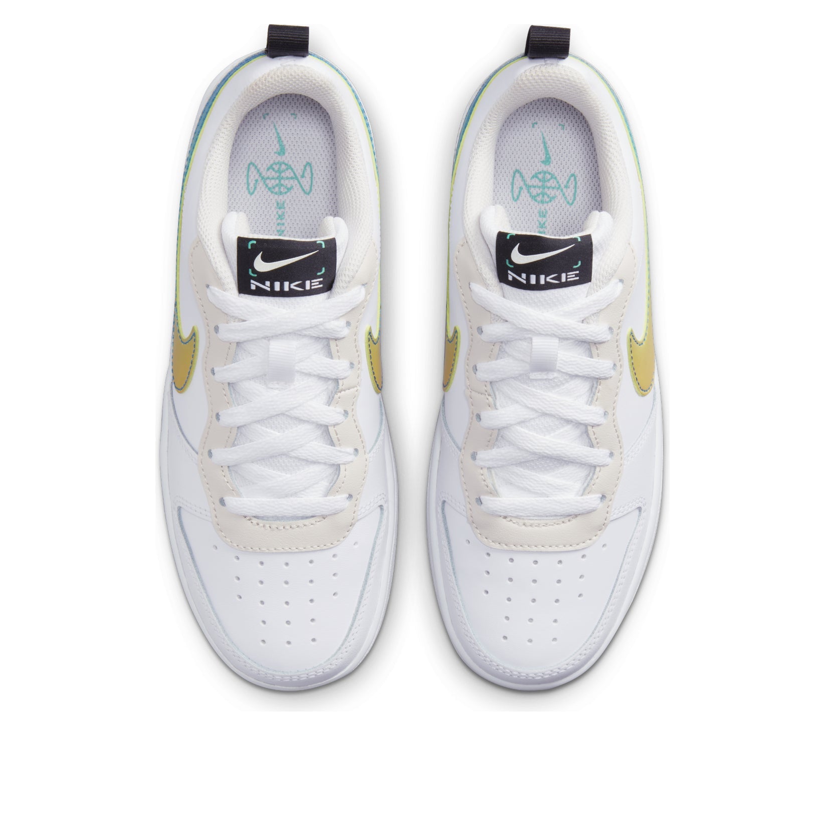 (GS) Nike Court Borough Low 2 'White Yellow Gradient' FJ7692-191