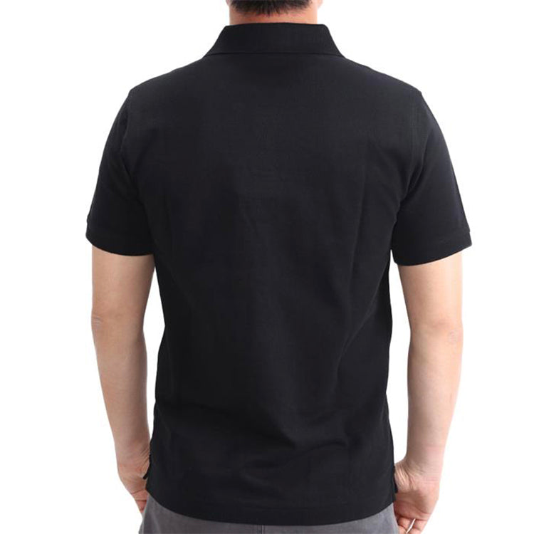 Men's Burberry Logo lapel Short Sleeve Polo Shirt Black 40551241