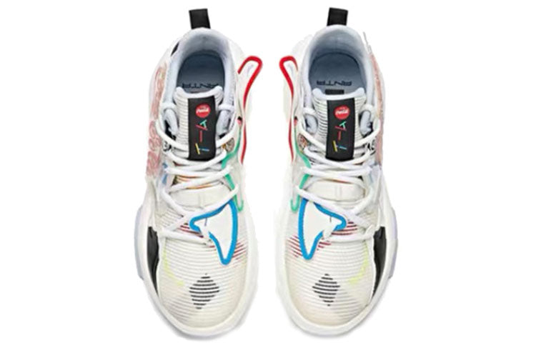 (WMNS) ANTA x Coca Cola Badao 'White Multi-Color' 122038085S-3
